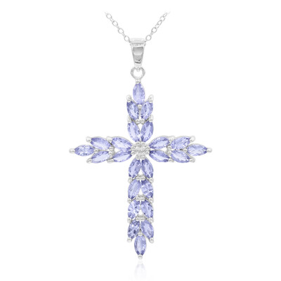 Tanzanite Silver Necklace