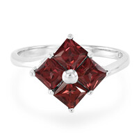 Mozambique Garnet Silver Ring