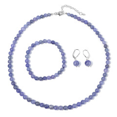 Tanzanite Silver Set
