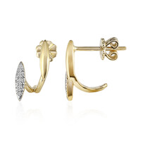 9K SI1 (G) Diamond Gold Earrings