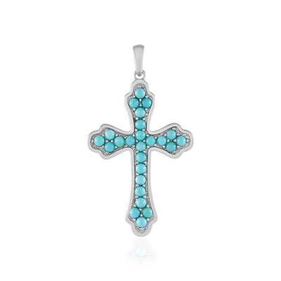 Sleeping Beauty Turquoise Silver Pendant