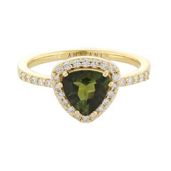 18K Nigerian Neon Tourmaline Gold Ring (AMAYANI)