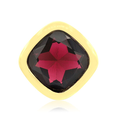 Indian Garnet Silver Pendant (MONOSONO COLLECTION)