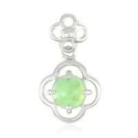 Imperial Chrysoprase Silver Pendant