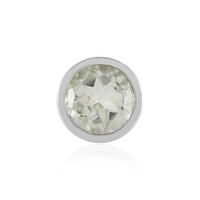 Green Amethyst Silver Pendant