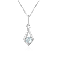 Aquamarine Silver Necklace