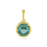 Green Fluorite Silver Pendant