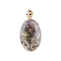 Java moss agate Silver Pendant