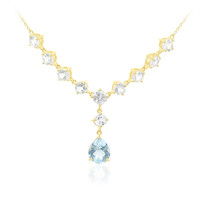 Sky Blue Topaz Silver Necklace
