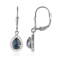 Mystic Quartz Silver Earrings