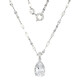 White Topaz Silver Necklace
