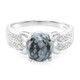 Snowflake Obsidian Silver Ring