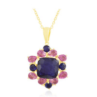 Madagascar Blue Sapphire Silver Necklace