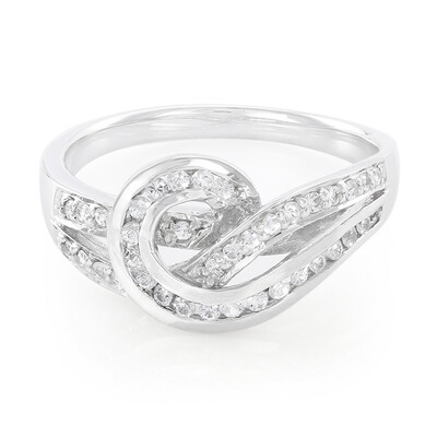 White Sapphire Silver Ring