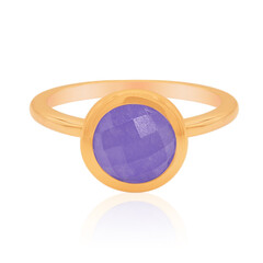 Lavender Jade Silver Ring