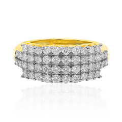 18K IF (D) Diamond Gold Ring