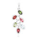 Fancy Tourmaline Silver Pendant (Pallanova)