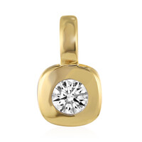 14K SI1 (G) Diamond Gold Pendant