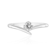White Sapphire Silver Ring