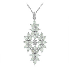 Paraiba Tourmaline Silver Necklace