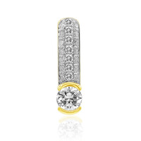 18K IF (D) Diamond Gold Pendant