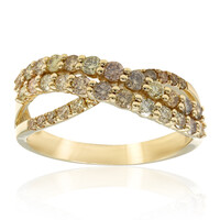 14K SI2 Fancy Diamond Gold Ring (CIRARI)