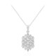 White Topaz Silver Necklace