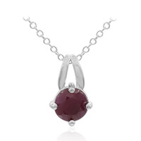 Ruby Silver Necklace