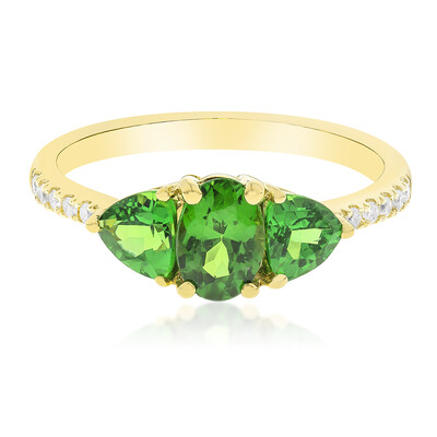 14K AAA Tsavorite Gold Ring (CIRARI)