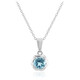 Sky Blue Topaz Silver Necklace