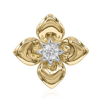 9K SI1 (G) Diamond Gold Pendant