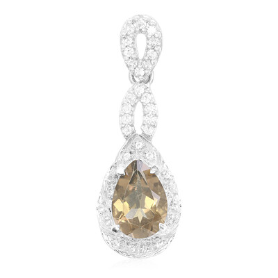Smoky Quartz Silver Pendant