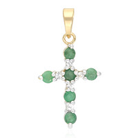 Emerald Silver Pendant