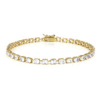 White Topaz Silver Bracelet