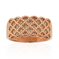 14K SI1 Argyle Rose De France Diamond Gold Ring
