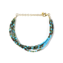 Ruby in Zoisite Silver Bracelet (Riya)