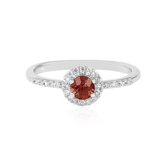 Pink Zircon Silver Ring