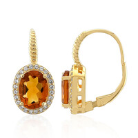 Madeira Citrine Silver Earrings