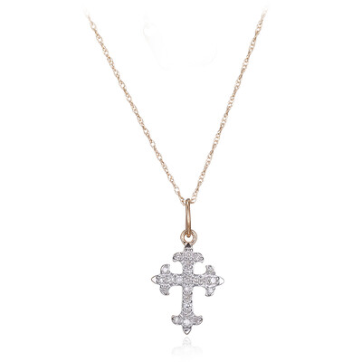 9K I3 (I) Diamond Gold Necklace