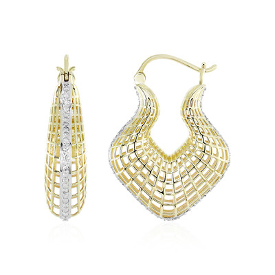 9K I1 (I) Diamond Gold Earrings (Ornaments by de Melo)