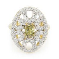 Andradite Garnet Silver Ring