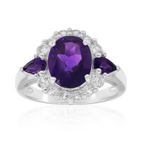 Zambian Amethyst Silver Ring