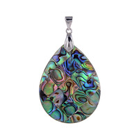 Abalone Shell Silver Pendant