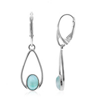 Larimar Silver Earrings