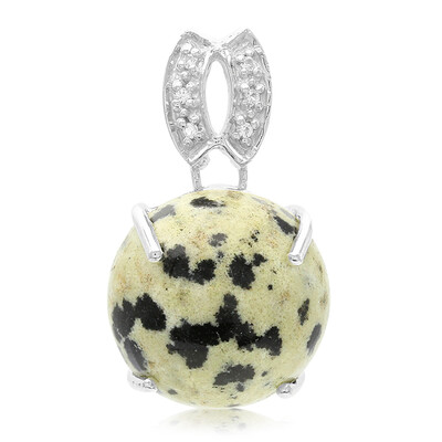 Dalmatian Jasper Silver Pendant