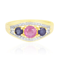 Madagascar Pink Sapphire Silver Ring