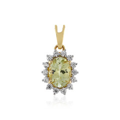9K Yellow Tanzanite Gold Pendant