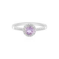 Rose de France Amethyst Silver Ring