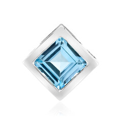 Sky Blue Topaz Silver Pendant