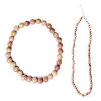 Rhodonite Silver Necklace